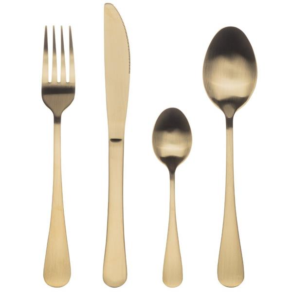 Bergner Munich 24PC Cutlery Set Champagne Matt